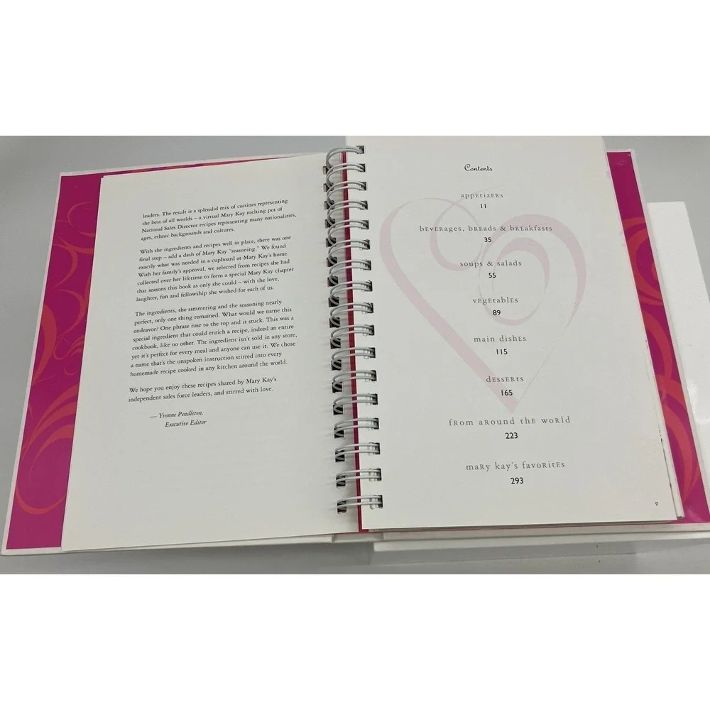 And Stirred With Love by The Mary Kay Family Ring Bound‎ Cookbook Mary Kay Ash